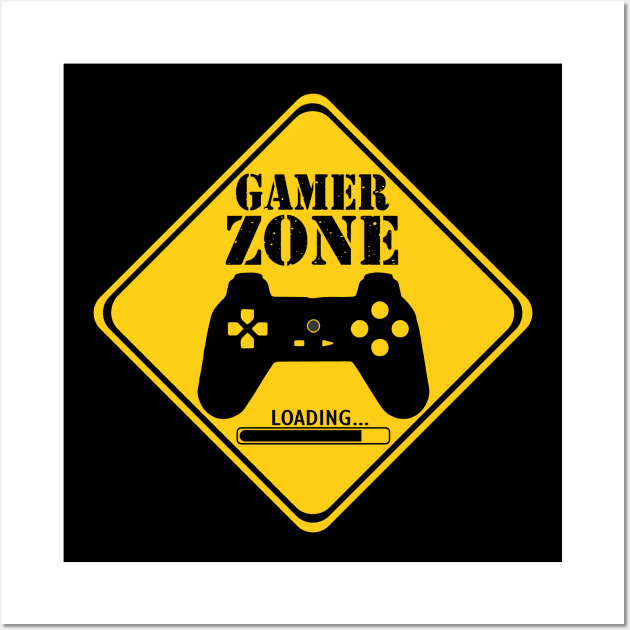 DANGER GAMER ZONE T-SHIRT Wall Art by charafRML11